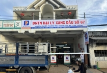 Thi công bảng hiệu đại lý xăng dầu số 67