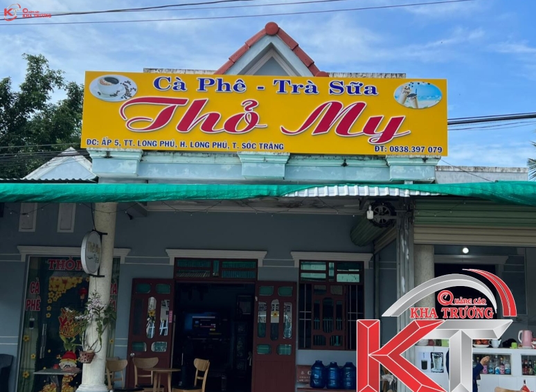 Biển hiệu chữ nổi cho quán Trà Sữa