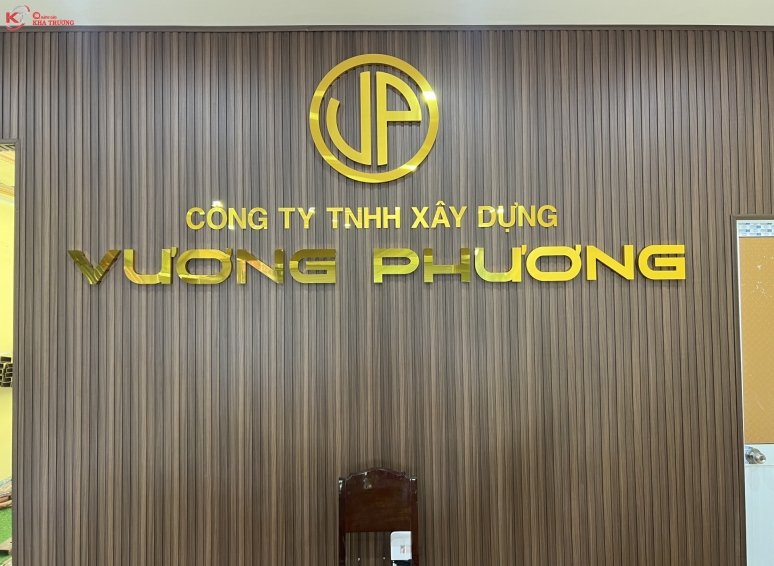 Chữ nổi inox - Cty xây dựng Vương Phương