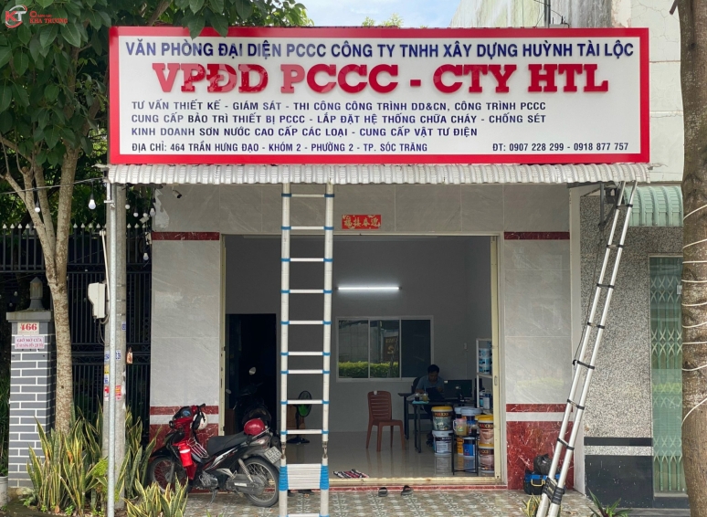 Biển hiệu Alu chữ nổi - Cty Huỳnh Tài Lộc