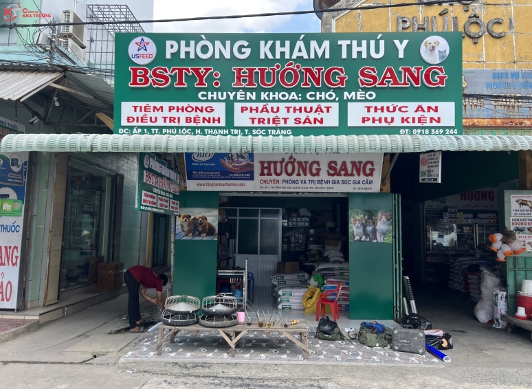Biển hiệu Alu chữ nổi - phòng khám thú y tại Sóc Trăng