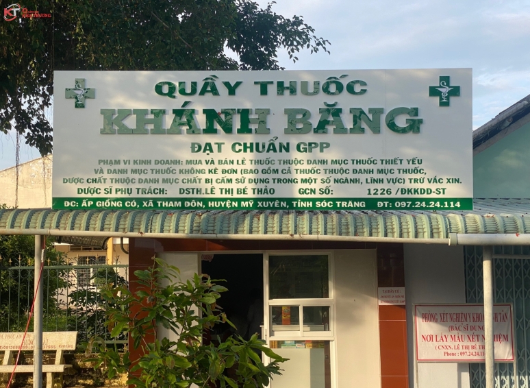 Biển hiệu Alu chữ nổi - quầy thuốc Khánh Băng