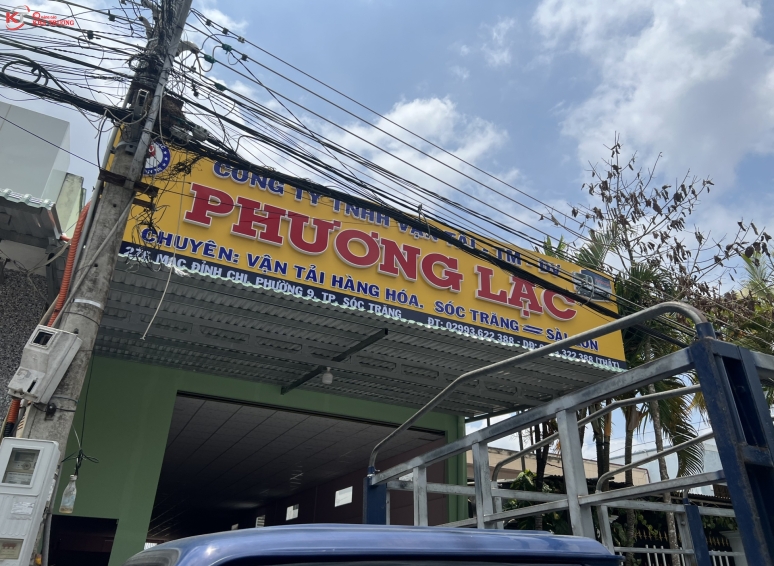 Biển hiệu Alu chữ nổi - Cty Phương Lạc