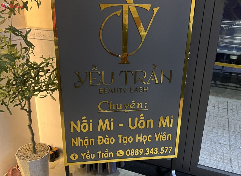 Biển hiệu Alu chữ nổi - Tiệm Beauty
