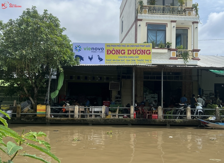 Bảng hiệu bạt in UV - NPP thức ăn chăn nuôi Đông Dương