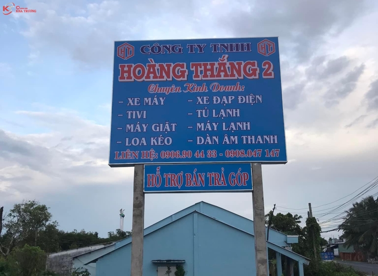 Bảng hiệu bạt in UV - Cty Hoàng Thắng 2