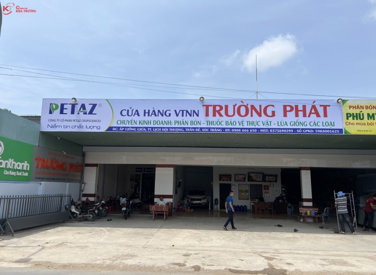 Bảng hiệu bạt in UV - Trường Phát