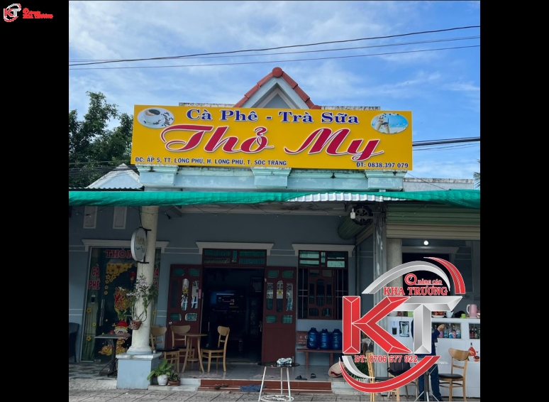 Biển hiệu chữ nổi cho quán Trà Sữa