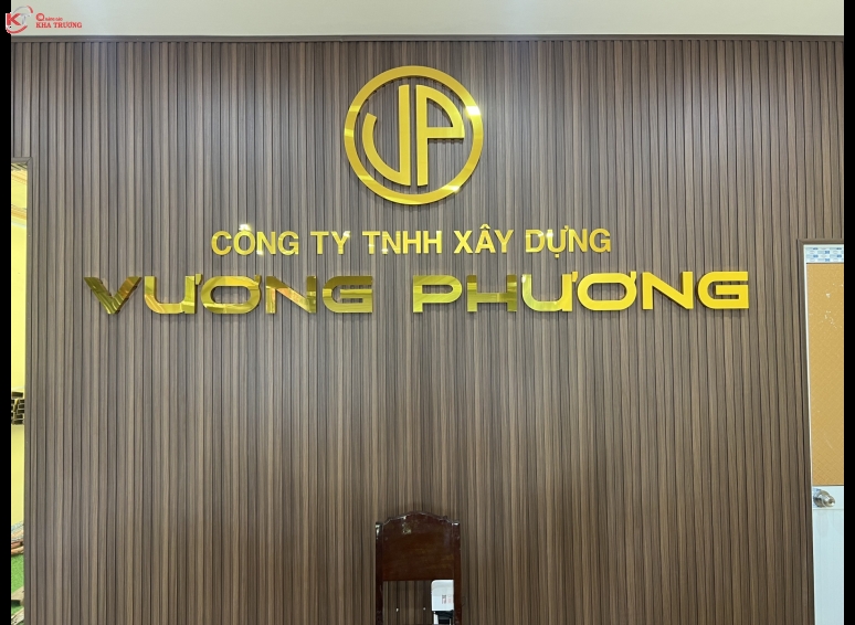 Chữ nổi inox - Cty xây dựng Vương Phương