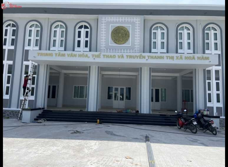 Chữ nổi inox - Trung tâm văn hóa thị xã Ngã Năm