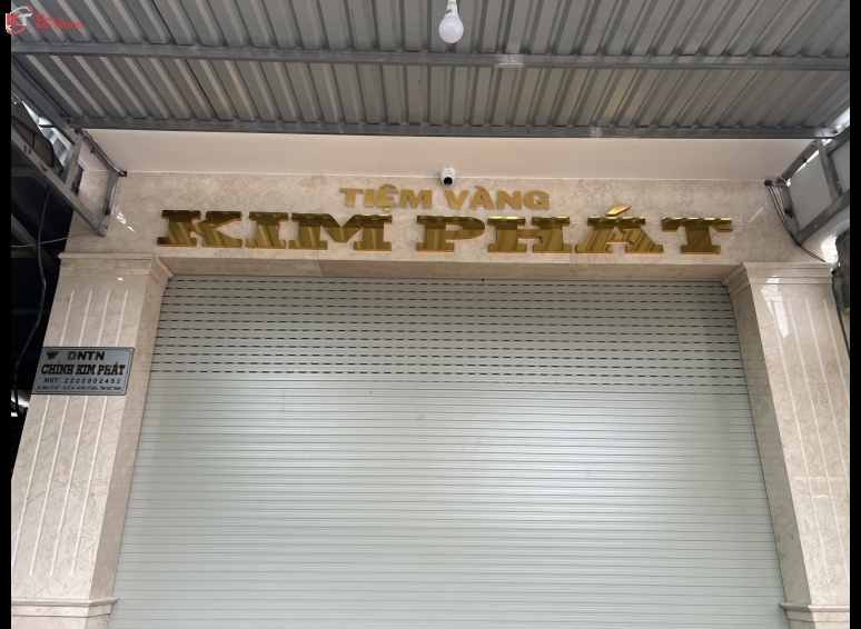 Chữ nổi inox - Tiệm vàng Kim Phát