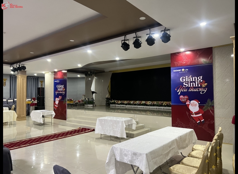 Trang trí hội nghị, Font chụp hình - Chào mừng của Bảo Việt