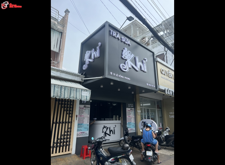 Biển hiệu Alu chữ nổi - Trà Sữa Khỉ Sóc Trăng