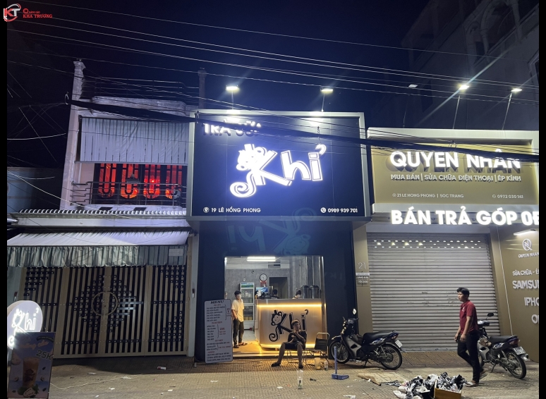 Biển hiệu Alu chữ nổi - Trà Sữa Khỉ Sóc Trăng