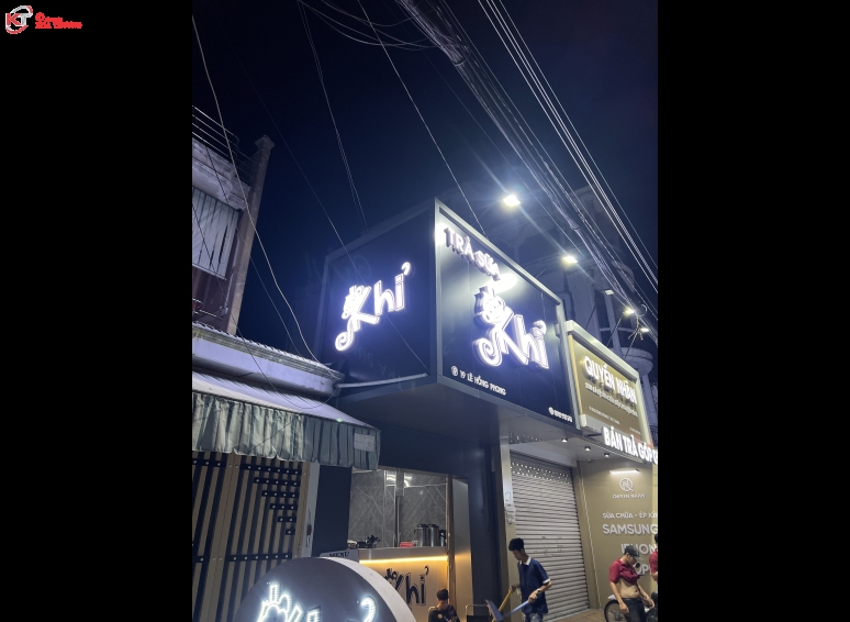 Biển hiệu Alu chữ nổi - Trà Sữa Khỉ Sóc Trăng