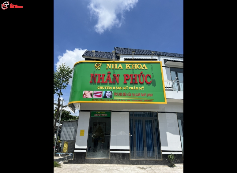 Biển hiệu Alu chữ nổi - Nha khoa Nhân Phúc