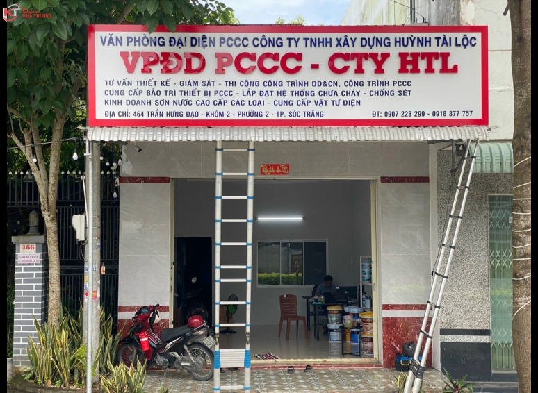 Biển hiệu Alu chữ nổi - Cty Huỳnh Tài Lộc