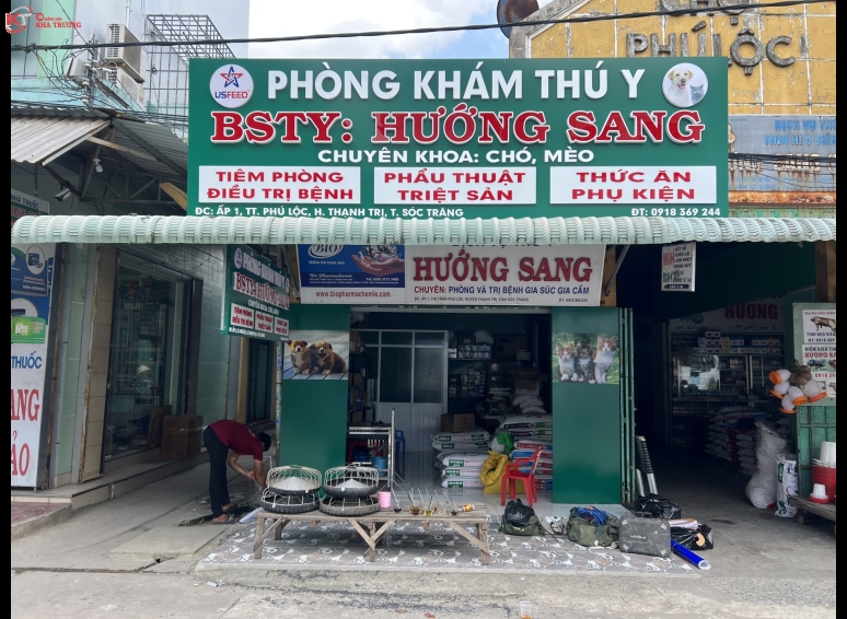 Biển hiệu Alu chữ nổi - phòng khám thú y tại Sóc Trăng