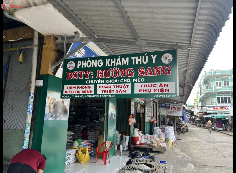 Biển hiệu Alu chữ nổi - phòng khám thú y tại Sóc Trăng