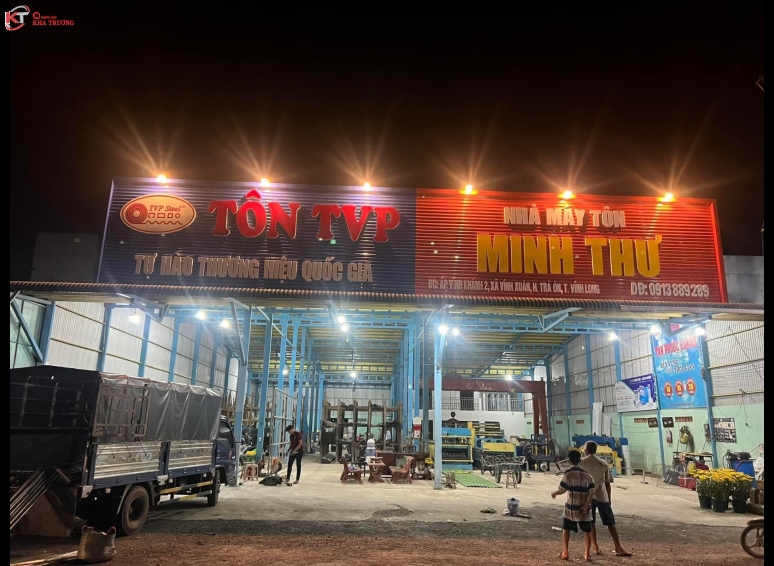 Biển hiệu Alu chữ nổi - Nhà máy tôn Minh Thư