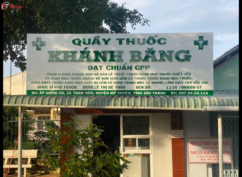 Biển hiệu Alu chữ nổi - quầy thuốc Khánh Băng