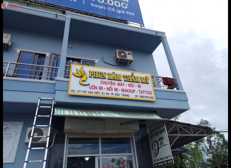 Biển hiệu Alu chữ nổi - Phun xăm thẩm mỹ