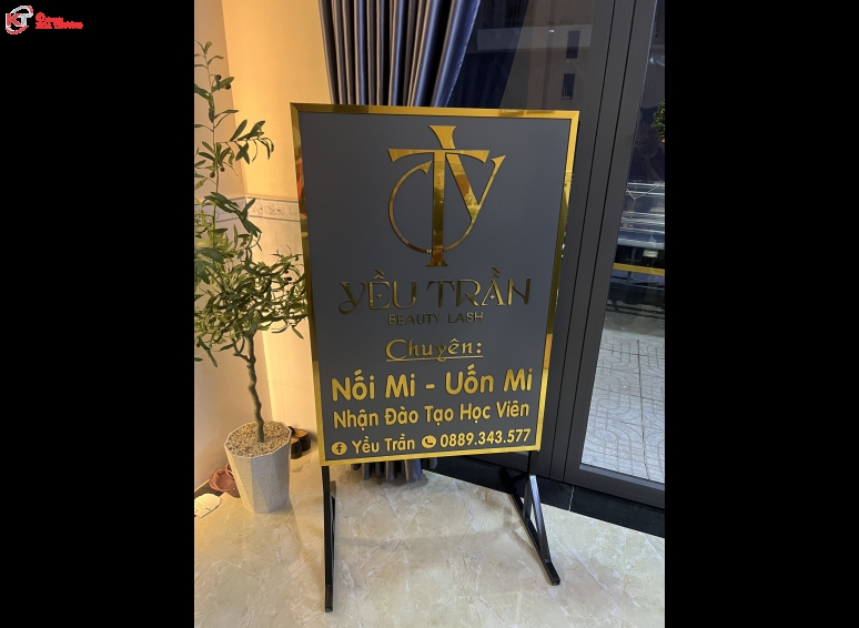 Biển hiệu Alu chữ nổi - Tiệm Beauty