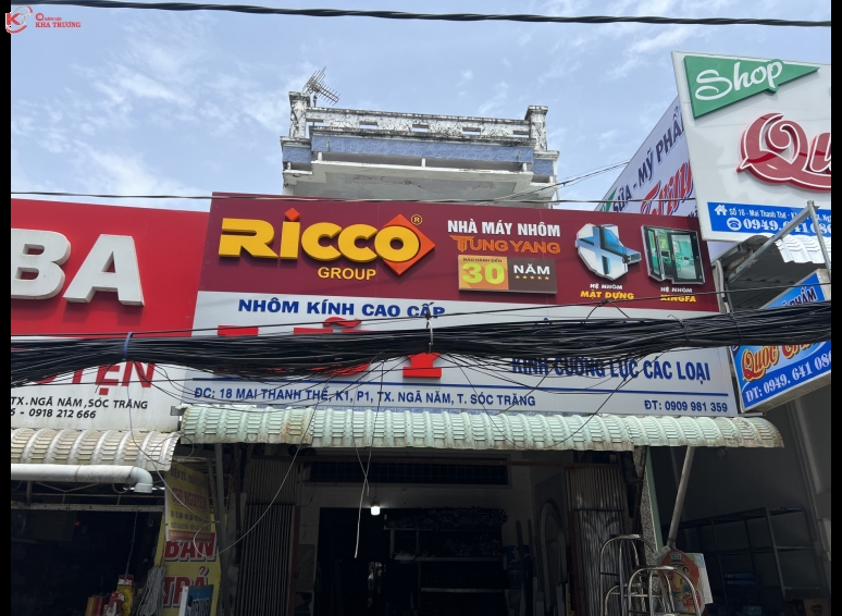 Biển hiệu Alu chữ nổi - Nhà máy nhôm