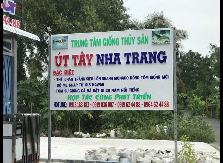 Biển hiệu Alu chữ nổi - thủy sản Út Tầy Nha Trang