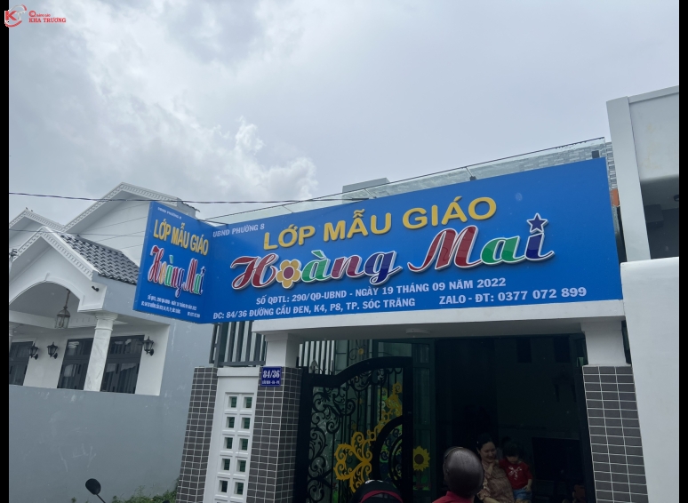 Biển hiệu Alu chữ nổi - Mẫu giáo Hoàng Mai
