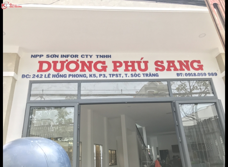 Biển hiệu Alu chữ nổi - Nhà phân phối sơn Dương Phú Sang