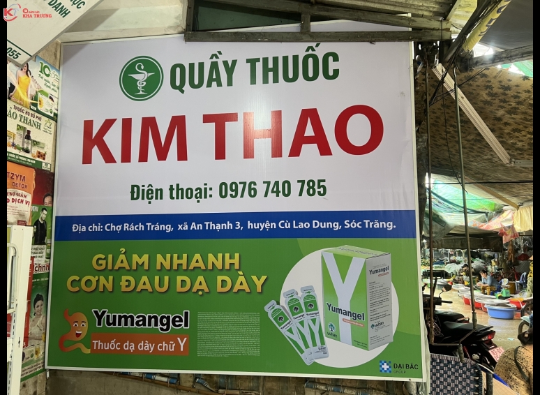 Bảng hiệu bạt in UV - quầy thuốc Kim Thao