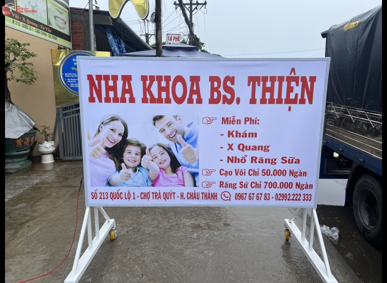 Bảng hiệu bạt in UV - Nha khoa Thiện